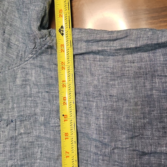 Cubavera Blue Casual Button Down Shirt - Picture 11 of 13